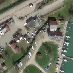 Grass Volleyball Court — aerial view