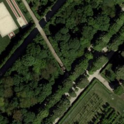 Sand Volleyball Court — aerial view