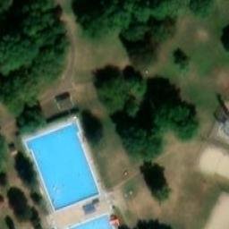 Sand Volleyball Court — aerial view
