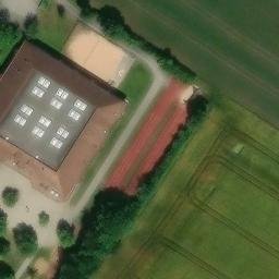 Sand Volleyball Court — aerial view
