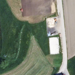 Sand Volleyball Court — aerial view
