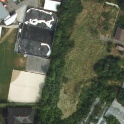 Sand Volleyball Court — aerial view