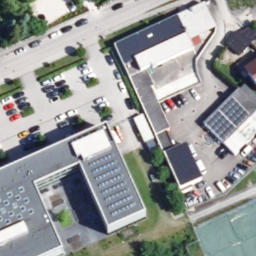 Sand Volleyball Court — aerial view