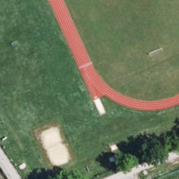 Sand Volleyball Court — aerial view