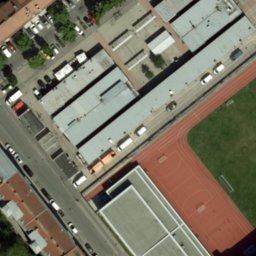 Volleyball Court near Wien — aerial view