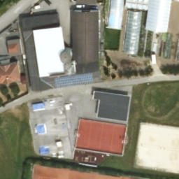 Sand Volleyball Court — aerial view