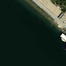 Sand Volleyball Court — aerial view