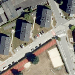 Sand Volleyball Court — aerial view