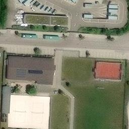 Sand Volleyball Court — aerial view