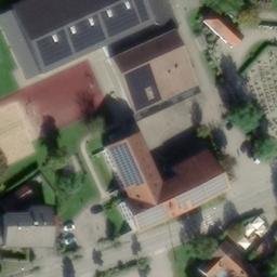 Sand Volleyball Court — aerial view