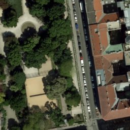 Sand Volleyball Court — aerial view