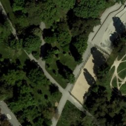 Sand Volleyball Court — aerial view