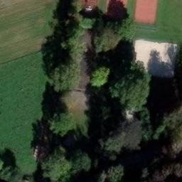 Sand Volleyball Court — aerial view