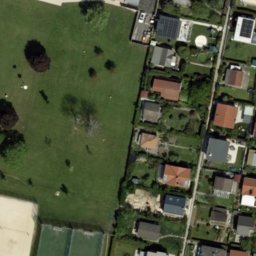 Sand Volleyball Court — aerial view