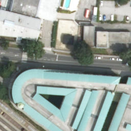 Sand Volleyball Court — aerial view