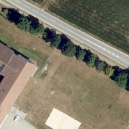 Sand Volleyball Court — aerial view