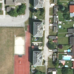 Sand Volleyball Court — aerial view