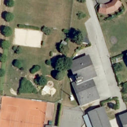 Sand Volleyball Court — aerial view
