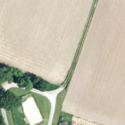 Sand Volleyball Court — aerial view