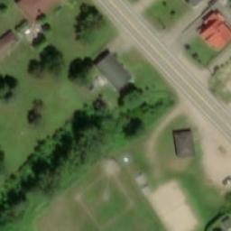 Petit-Saguenay Beach Volleyball Court — aerial view