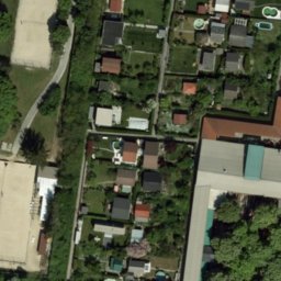 Sand Volleyball Court — aerial view