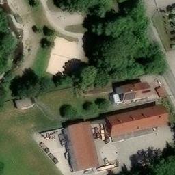 Sand Volleyball Court — aerial view