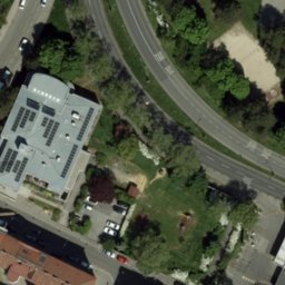 Sand Volleyball Court — aerial view
