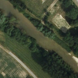 Sand Volleyball Court — aerial view