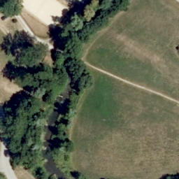Sand Volleyball Court — aerial view