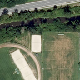 Volleyball Court — aerial view