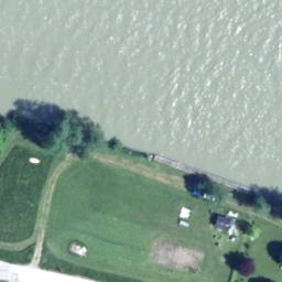 Sand Volleyball Court — aerial view