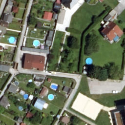 Sand Volleyball Court — aerial view