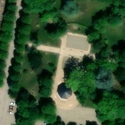 Sand Volleyball Court — aerial view