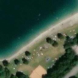 Sand Volleyball Court — aerial view