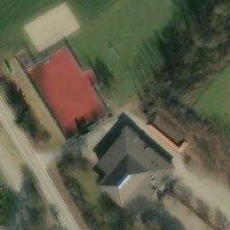 Sand Volleyball Court — aerial view