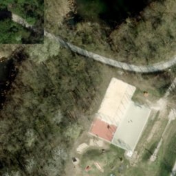 Sand Volleyball Court — aerial view