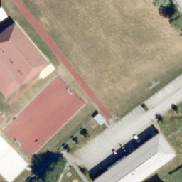 Sand Volleyball Court — aerial view