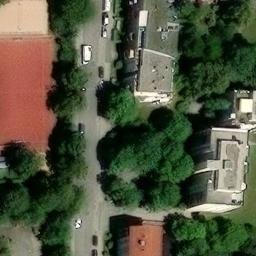 Sand Volleyball Court — aerial view