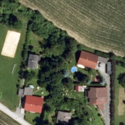 Sand Volleyball Court — aerial view