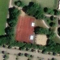 Sand Volleyball Court — aerial view