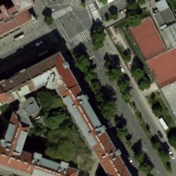Sand Volleyball Court — aerial view
