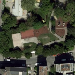Sand Volleyball Court — aerial view