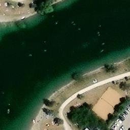 Sand Volleyball Court — aerial view