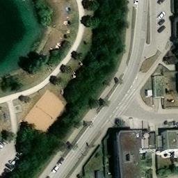 Sand Volleyball Court — aerial view