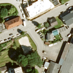 Sand Volleyball Court — aerial view