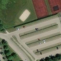 Sand Volleyball Court — aerial view