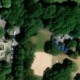 Sand Volleyball Court — aerial view