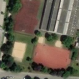 Sand Volleyball Court — aerial view