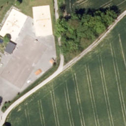 Sand Volleyball Court — aerial view