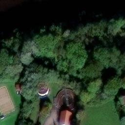 Sand Volleyball Court — aerial view
